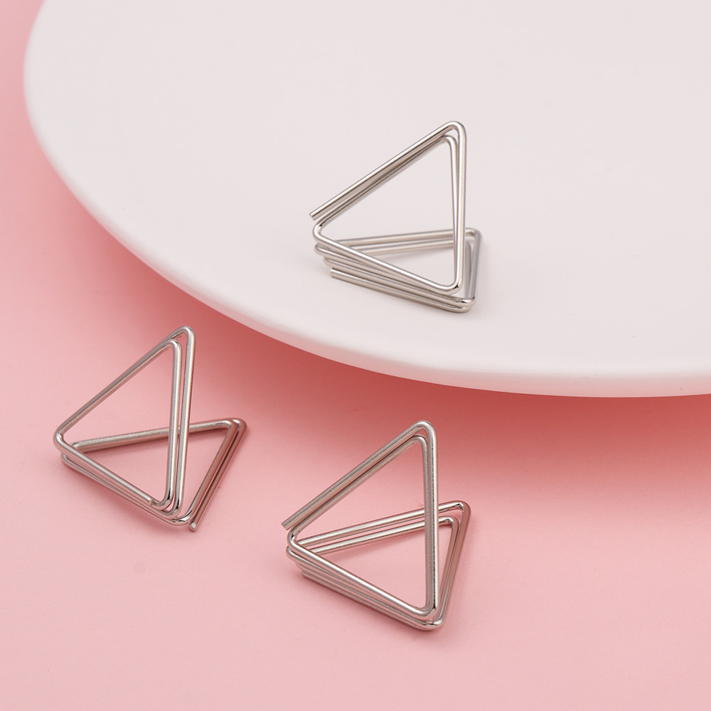 1 Pcs Triangle Place Card Wedding Table Number Holder Clamps Stands Name Seating Labels Placecard Clips Photo Picture Cards
