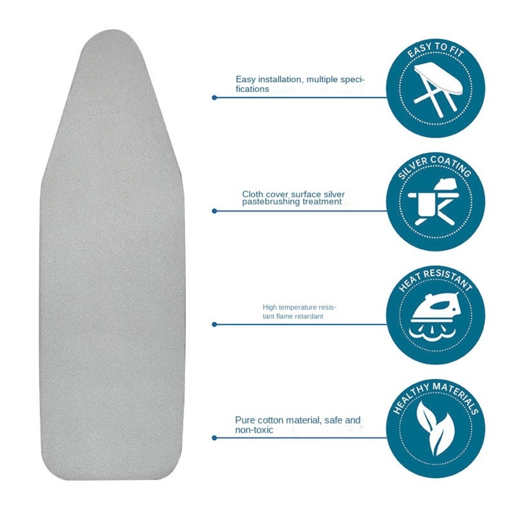 Durable Ironing Board Cloth Heavy Heat Resistant Thickened Ironing Board Cover Pad Resistant Scorch Universal Printed Padded