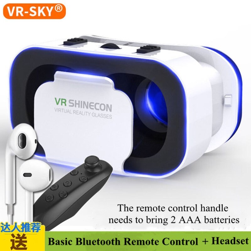 VR glasses VR SHINECON BOX 5th Generation Virtual reality Glasses 3D glasses For Smartphone Headset Goggles Casque: Basis headset