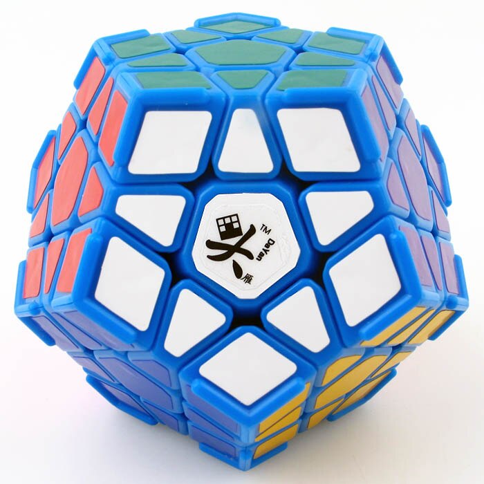 Original DaYan Megaminxes V2 M 12 sides magnetic cube puzzles Dayan 3x3 dodecahedron cubo magico educational toys for kids: v1 light blue