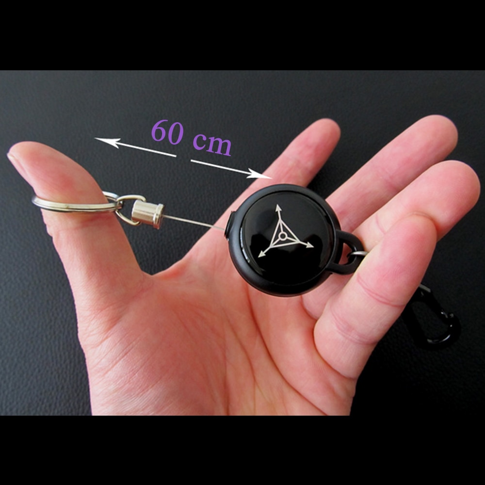 60cm Versenkbare Schlüsselbund Halter Recoil Erweiterbar Metall Draht Schlüssel Kette Ring Clip Pull Schlüsselring Zurückziehen Stahl Draht Gürtel Key