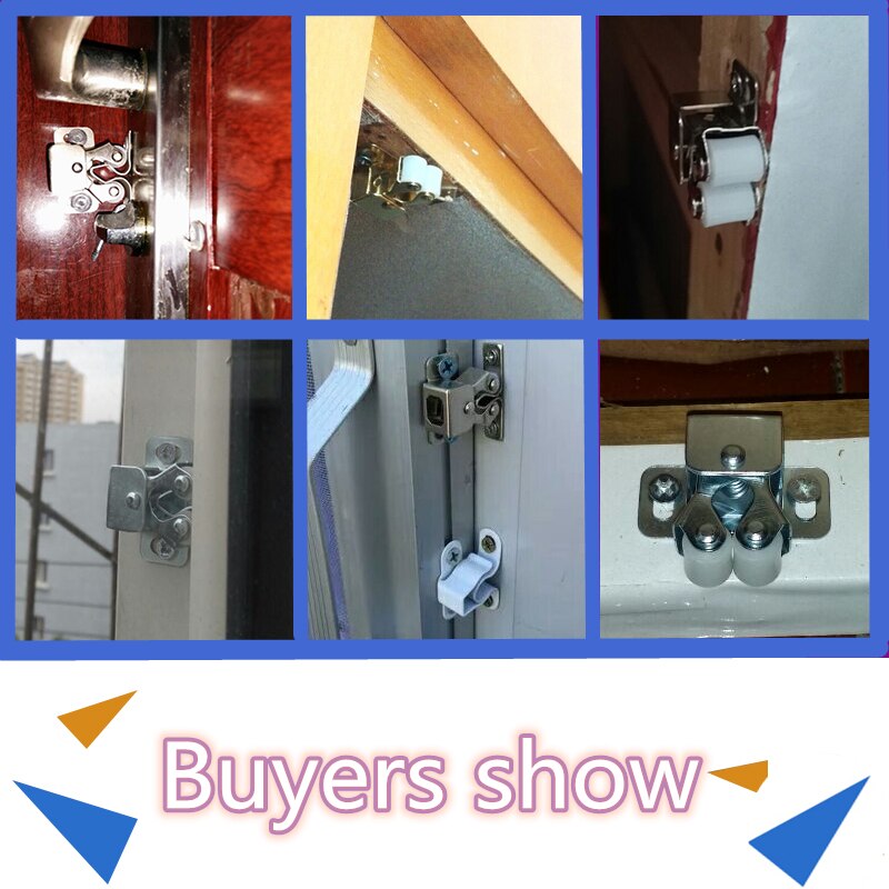 2 unids/lote de tapones para puerta de armario, Catchof, 4 colores para herrajes de armario, accesorios para muebles