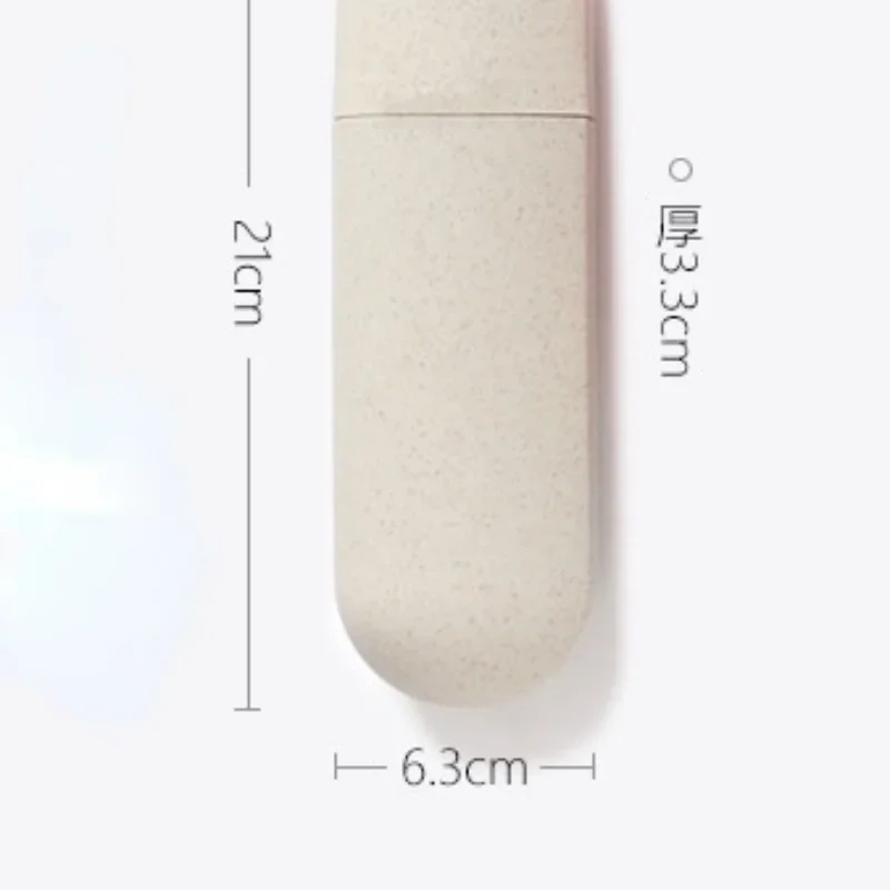 Kannettava hammasharjateline matkahammastahna hammasharjan järjestäjälaatikko suojaa kantta vehnän olkihammastahnaa pölyn säilytyskotelo