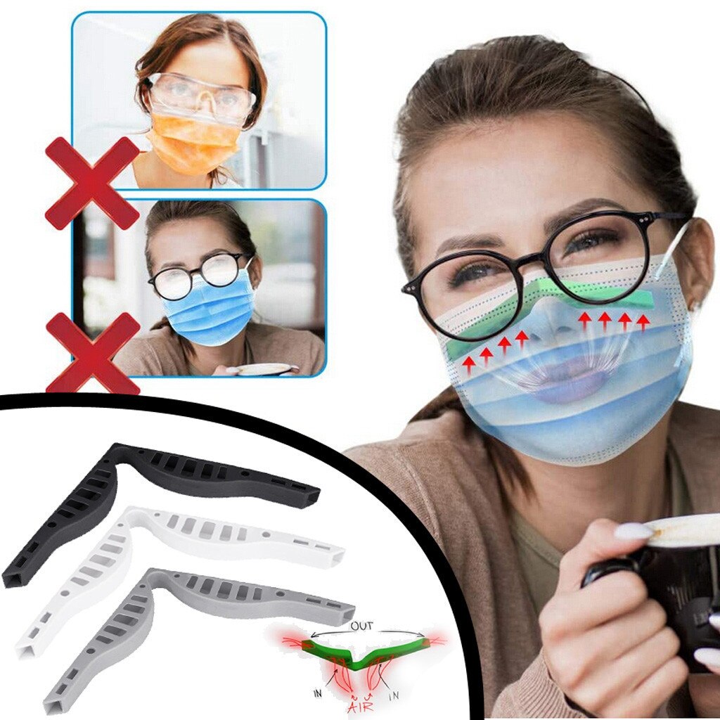 Brille Anti-Nebel-Maske Nase Brücke Erhöht Raum Atmen Reibungslos Für Schutz Gesicht Maske Nase Brücke Mascarillas # M1