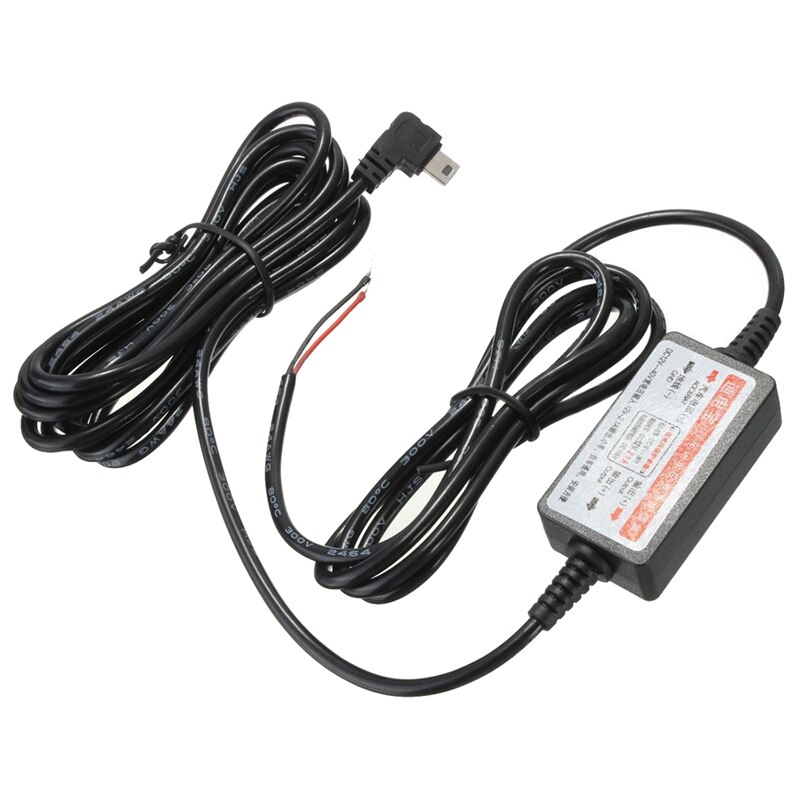 12V-23V To 5V 2.0A Mini USB Port Wire Cable Kit GPS Camera Car Charger