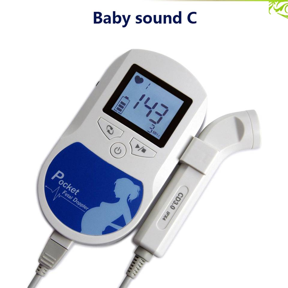 3.0 mhz doppler føtal pulsmåler hjemme graviditet baby føtal pulsmåler lcd display ingen stråling