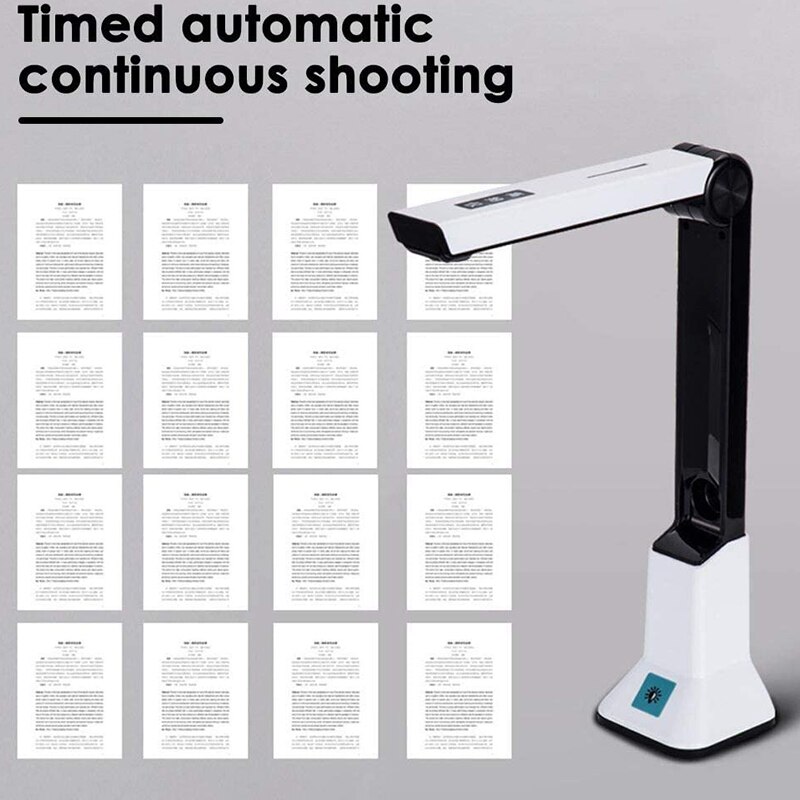 Draagbare High-Definition Scanner, Document Camera Met Real-Time Projectie Video-opname Functie, A4 Scanner