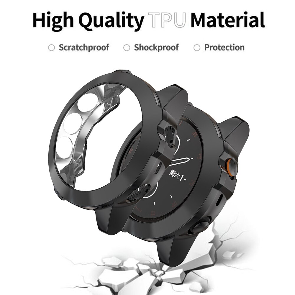Étui de protection en TPU souple de couleur plaquée pour montre Garmin Fenix 5X, couvercle de montre léger pour Fenix 5 X, accessoires à coque fine