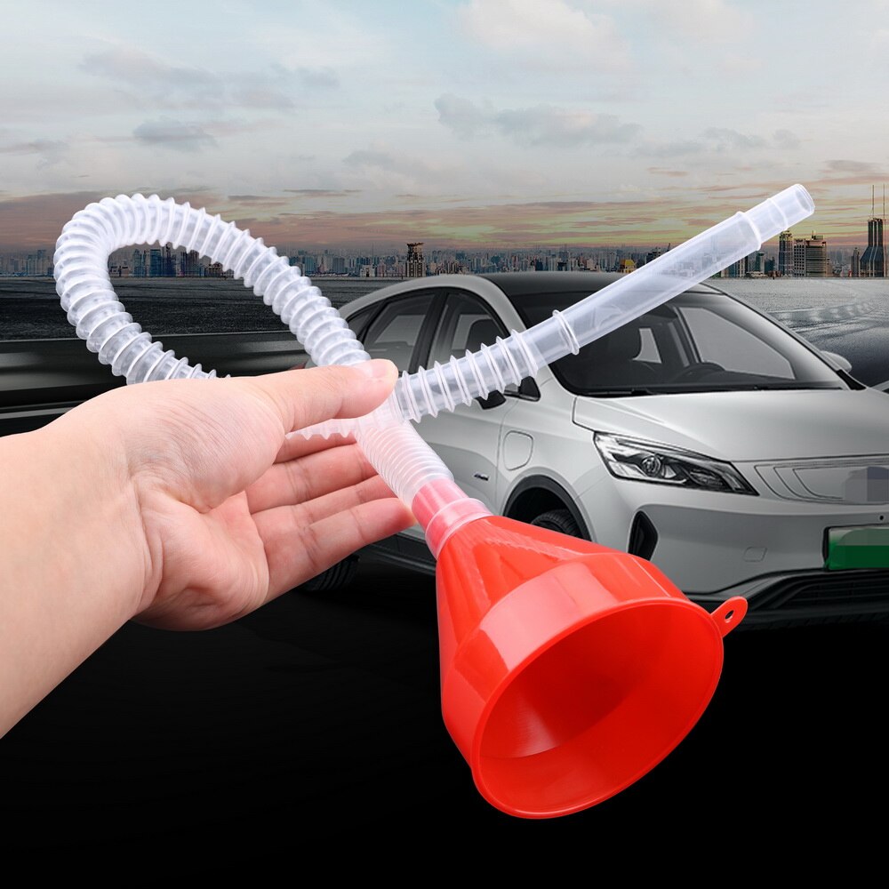 2 In 1 Plastic Watertank Trechter Brandstof Benzine Benzine Diesel Trechter Flexibele Voor Auto Motor Vrachtwagen Voertuig Auto Accessoires