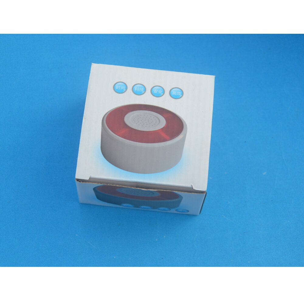 Wired Sound Alarm Strobe Flashing Light Siren Home Security System