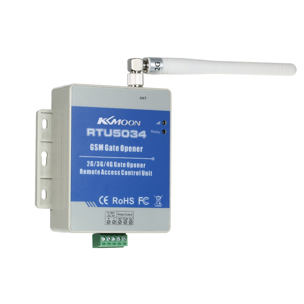 KKmoon®GSM puerta abridor remoto relé interruptor libre llamada SMS soporte de comando 850/900/1800/1900MHz