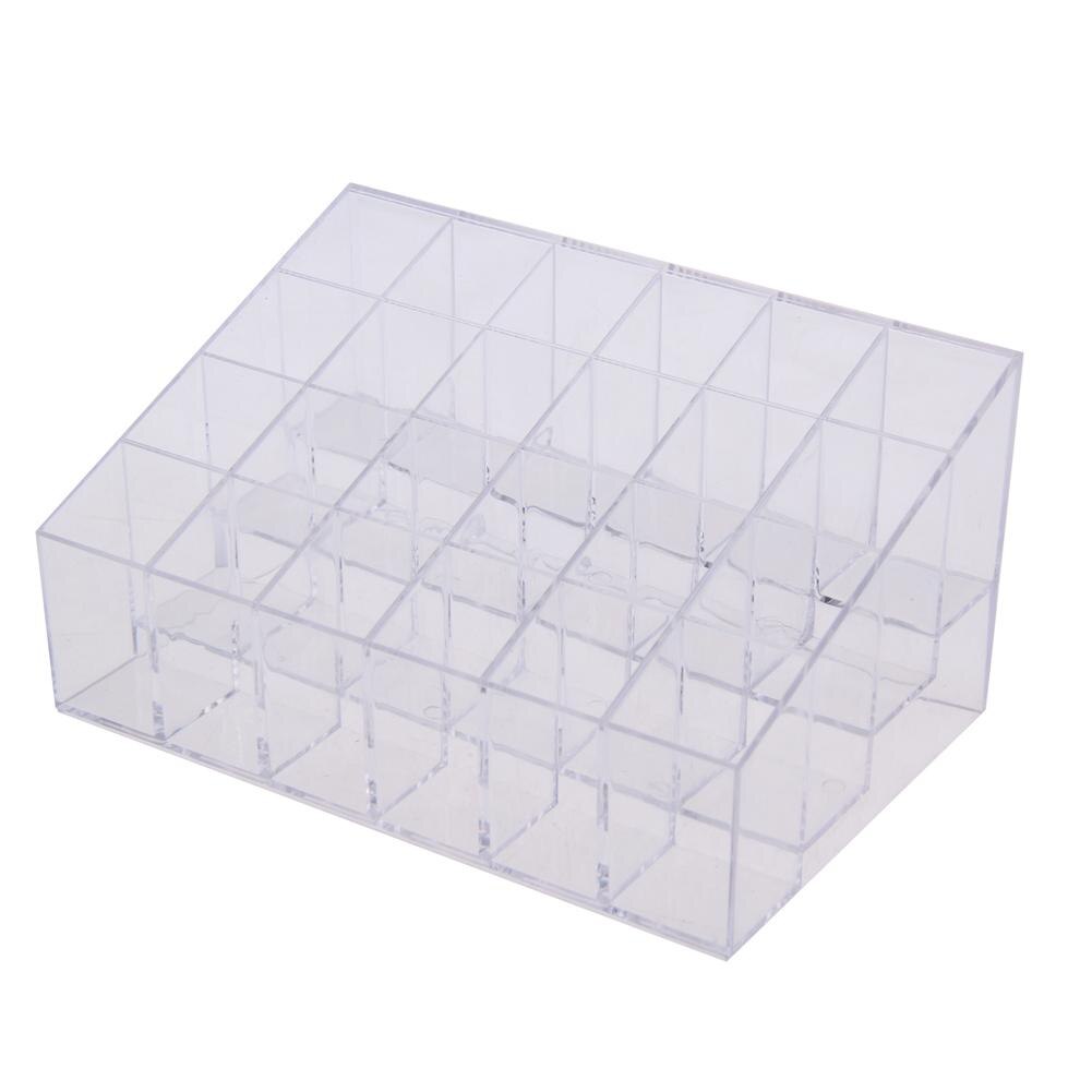 24 Grid Cosmetic Organizer Makeup Case Holder Lips... – Grandado