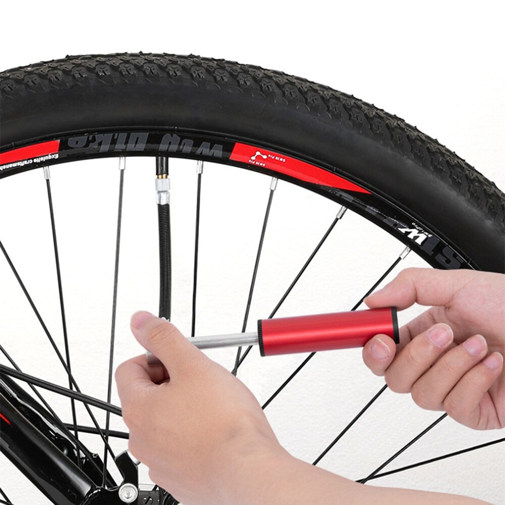 Portable Hand Bicycle Pump 120psi High Pressure Pump Aluminum Alloy MTB Mountain Bike Tire Valve Inflator Bicycle Accessories