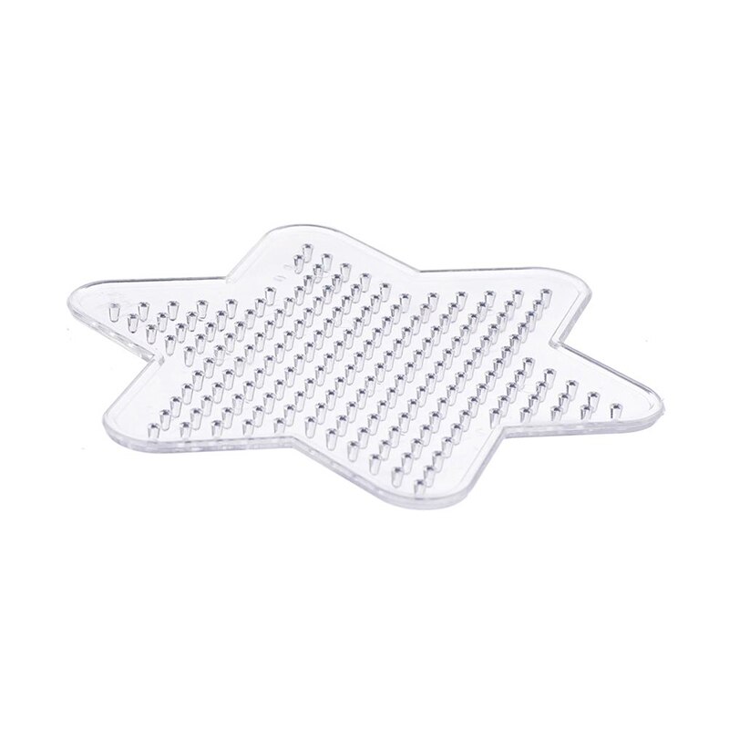 4pcs/set 5mm Hama Bead Pegboard Star Shape fuse beads Circle Puzzle Template for Educational Toys