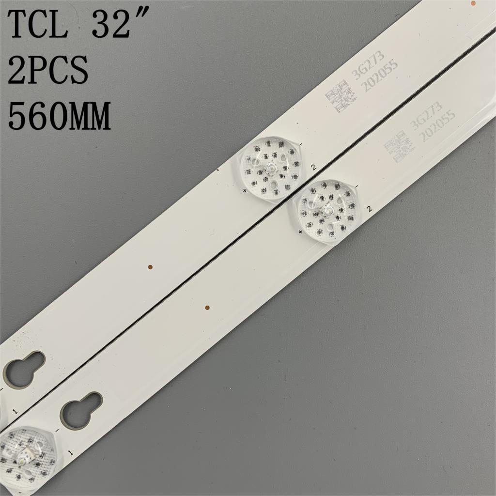 2 Stks/set 6LED(6V) 560Mm Led Backlight Strip Voor L32P1A 4C-LB3206-HR03J HR01J 32D2900 32HR330M06A5 V5