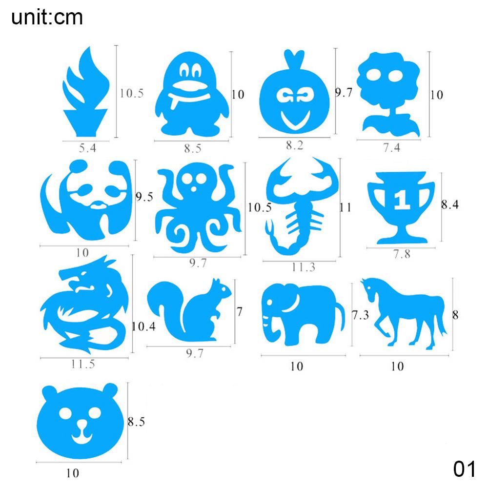 Salon DIY Hairstyling Hair Tattooing Template Hair Trimmer Carved Coloring Pattern Stencil Dye Coating Board Rookie: 01