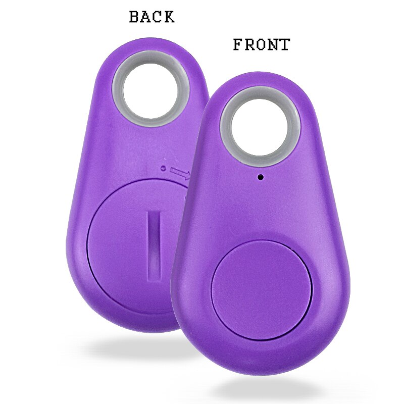 Localizador inteligente con GPS para niños y perros, localizador con alarma antipérdida, rastreador de llaves inalámbrico con Bluetooth, estilo: GPS-purple