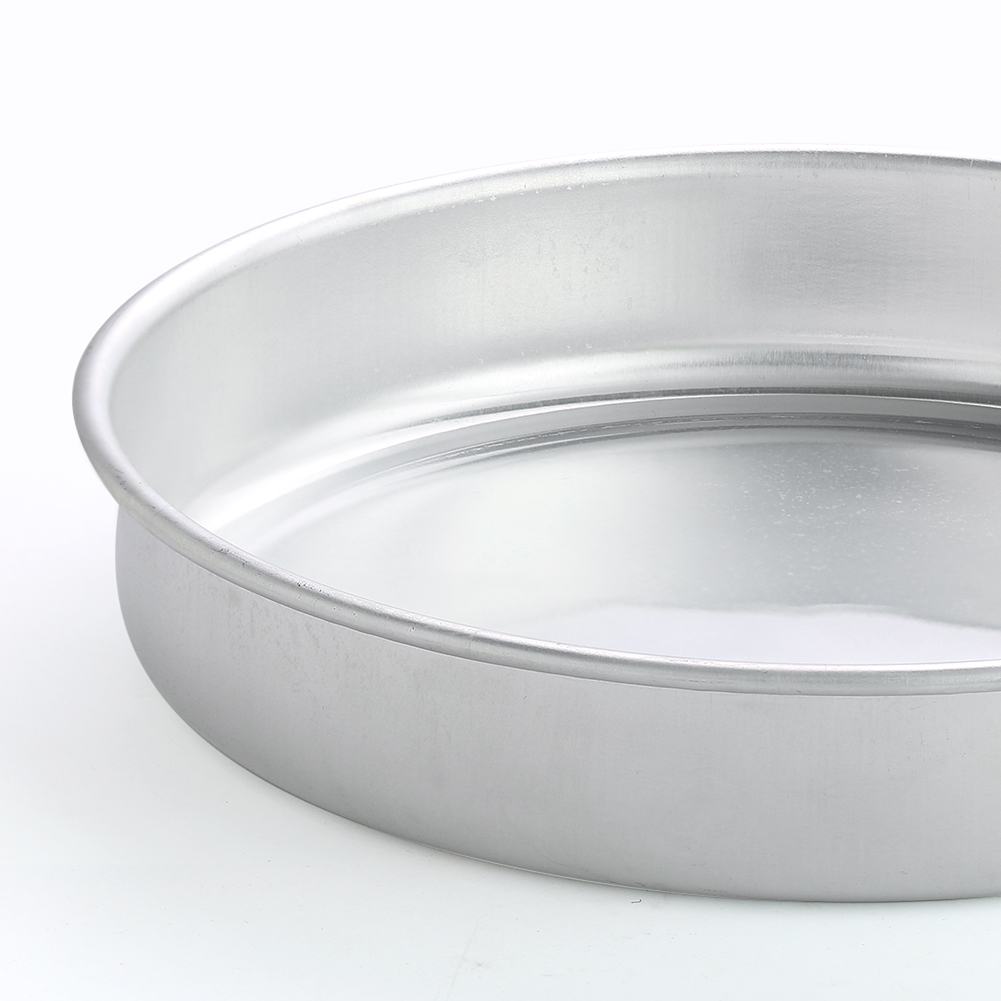 26 cm runde Aluminium-Dampfschale mit flachem Boden für die Küche, geeignet für Brot, Kekse und als multifunktionale Backform