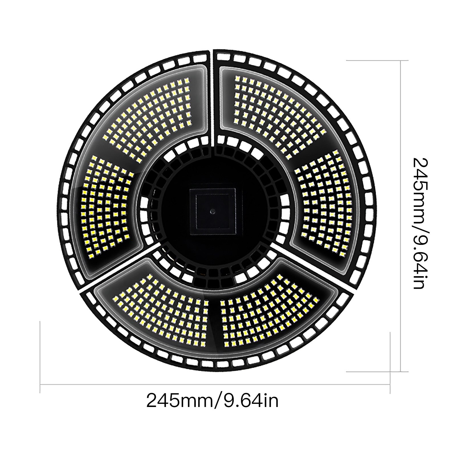 Industriële Verlichting 360 Graden Hoge Mount Hood Industriële Magazijn Lamp 60W 120W Zwart Waterdicht 100W Ufo Garage gloeilamp