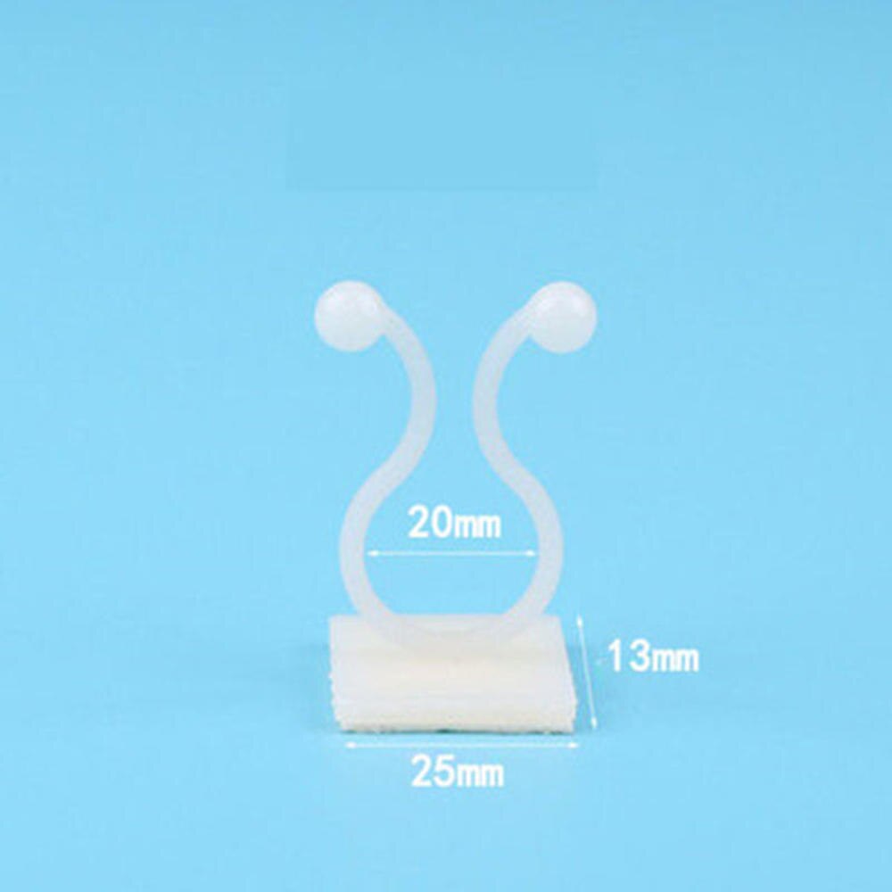 5pcs/lot Wall Climbing Fixer Green Plant Green Vine Climbing Wall Fixer Paste No Trace Hook Home Garden Balcony Decoration: White L