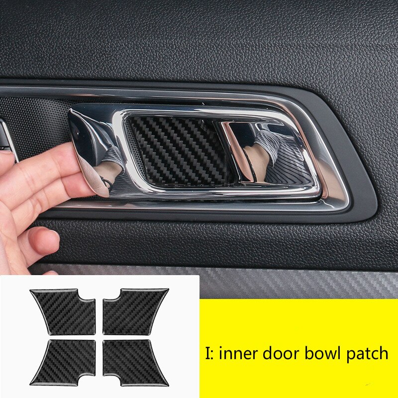 For Ford Explorer Car Accessories Carbon Fiber Interior Trim Gear Panel Navigation Outlet Center Console Stickers 5D: Blue