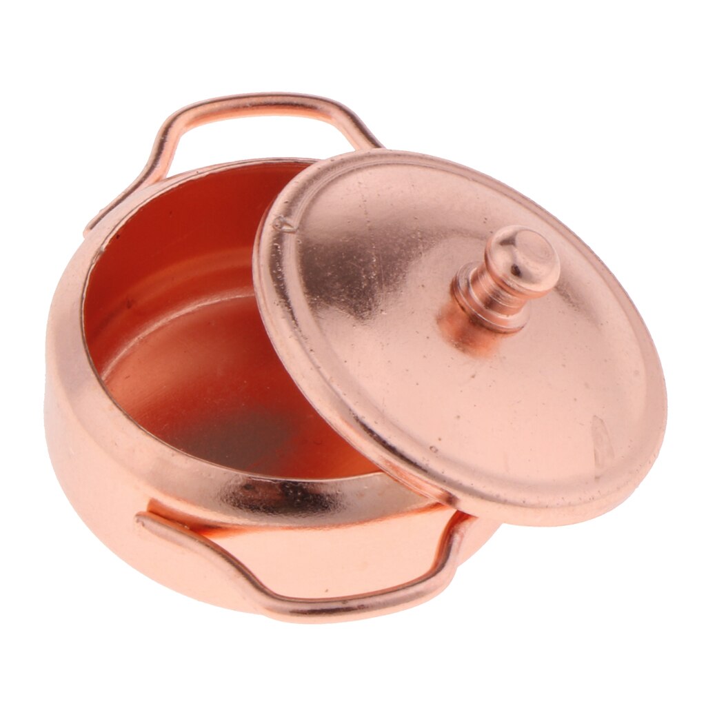 1/12 Pfanne Topf Wasserkocher Puppenhaus Miniatur Küche Kochen Bausatz Zubehör