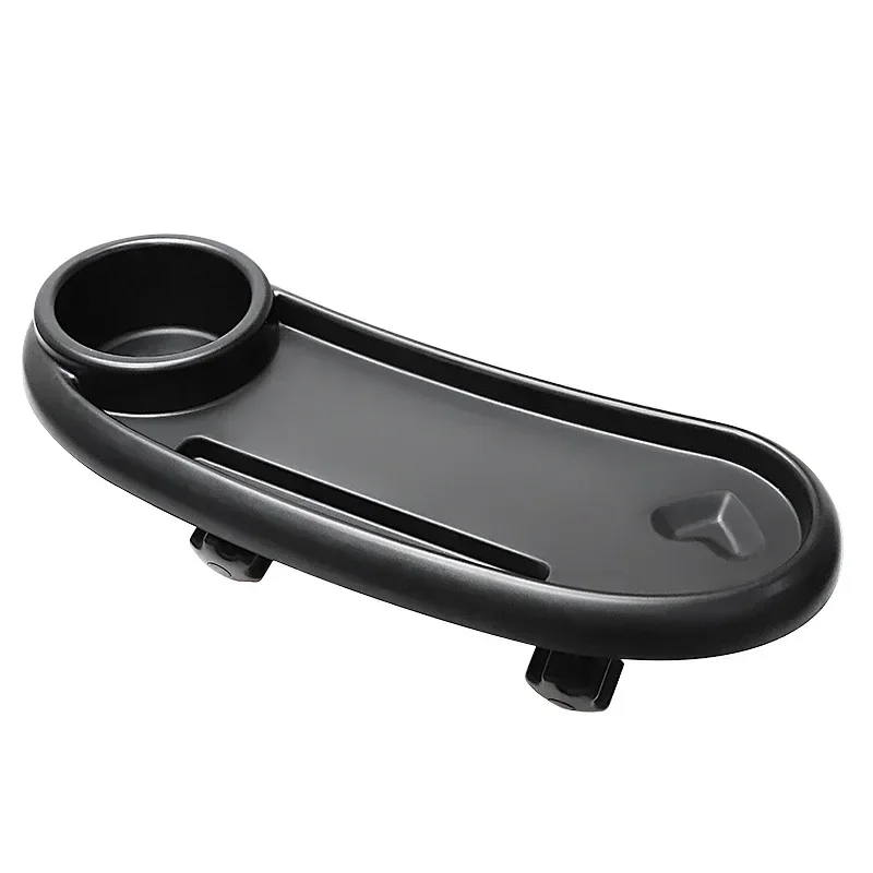 Suporte de copo para carrinho 3 em 1, bandeja universal para mesa de jantar, coletor de lanche e suporte para bebidas para crianças pequenas: BRANCO