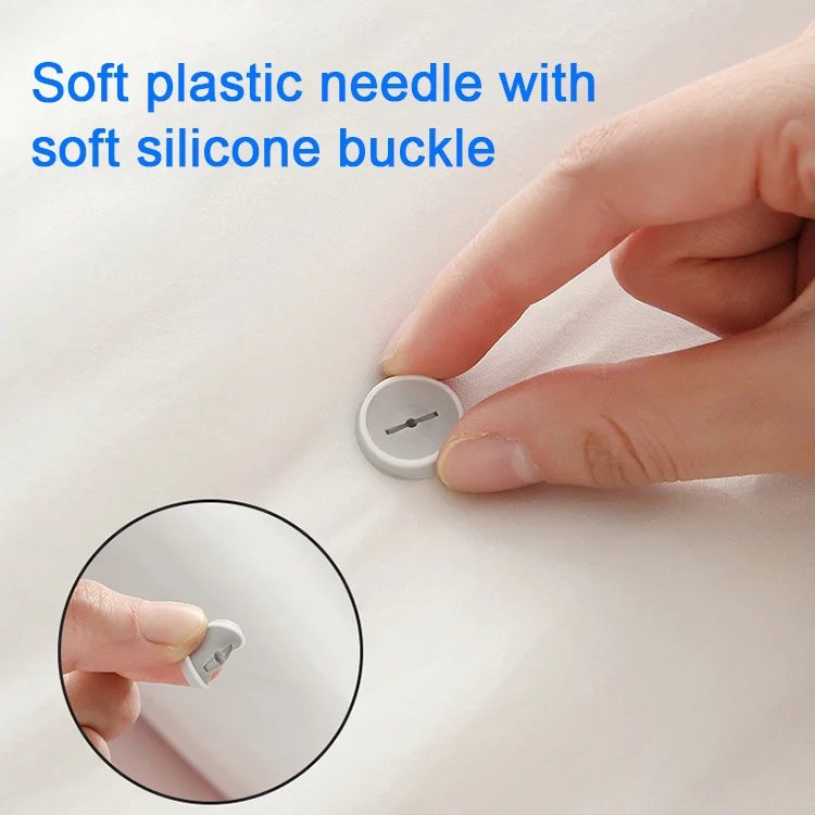 Clips de sujeción para edredón, pinzas para sujetar edredón, Sábana de cama, pinza, botón, fijador para funda de edredón