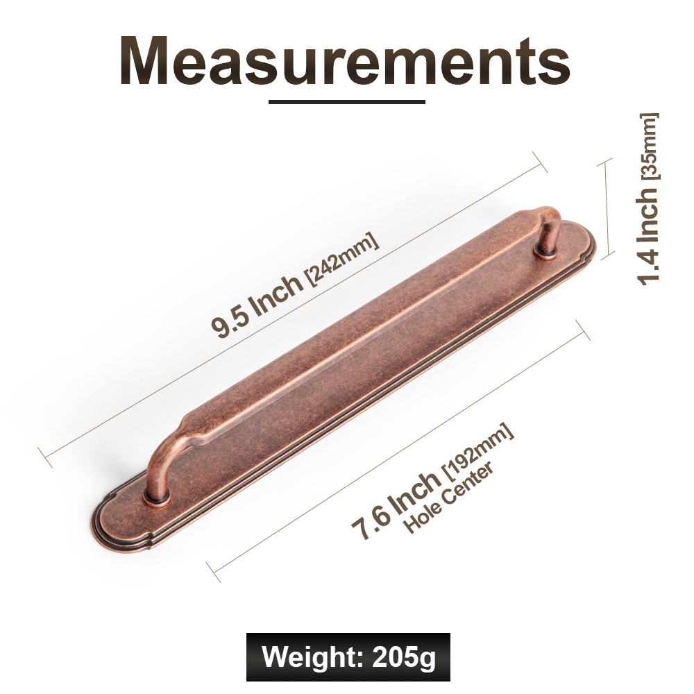 Antikk messinghåndtak med bakplate vintage deksel til møbelhåndtak skuff skap bar trekkhåndtak til hjemmet: 4xl / Mørk grønn