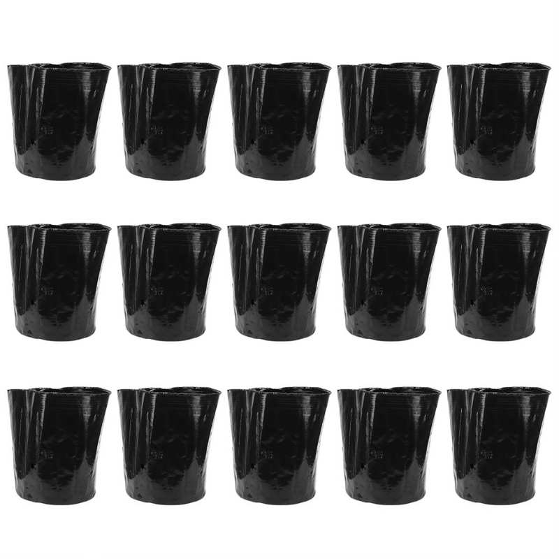 Cultivo de levadura koji, bolsa de vivero de plástico negro grueso para plantas, bolsas de cultivo de flores y frutas, maceta para planta de semillero