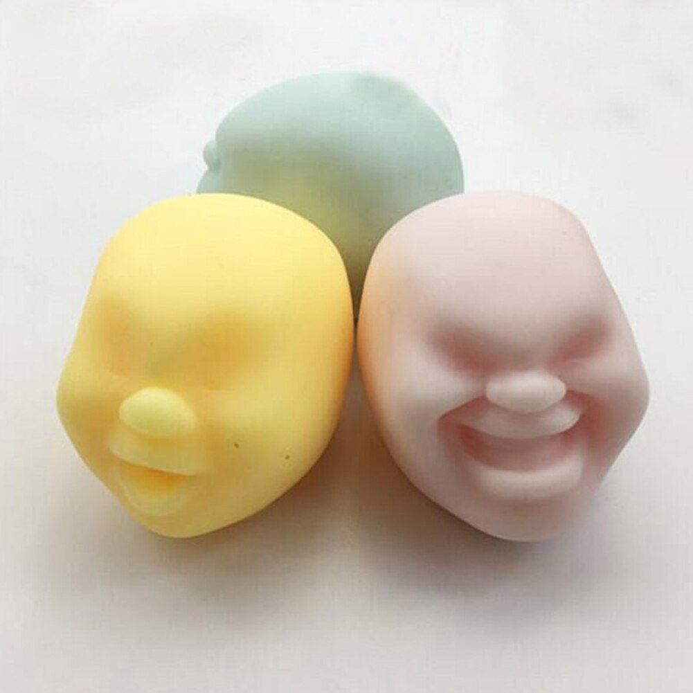 1 pc nyheder squeeze legetøj menneskeligt ansigt følelser vent ball stress lindre voksen dekompression legetøj anti stress bold