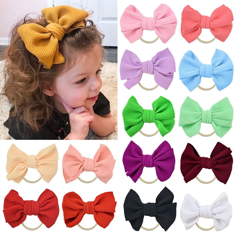 Peuter hoofddoek baby stretch knoop strik meisjes haarband kinderen tulband hoofdband