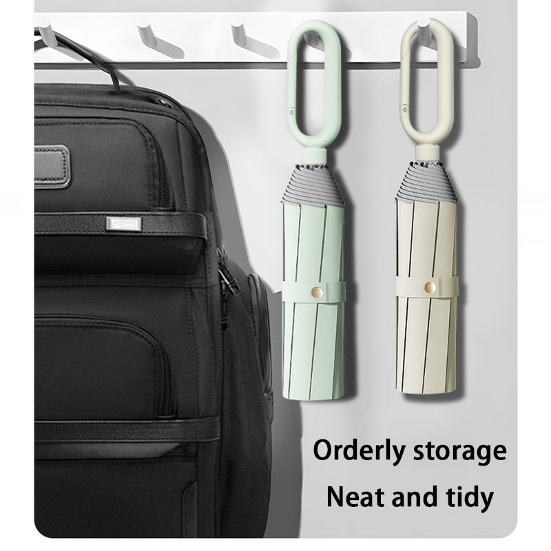 Xiaomi Large Buckle Handle Windproof Strong Reinforced Manual Folding Umbrella For Men woman Safety Travel Reflective Strip