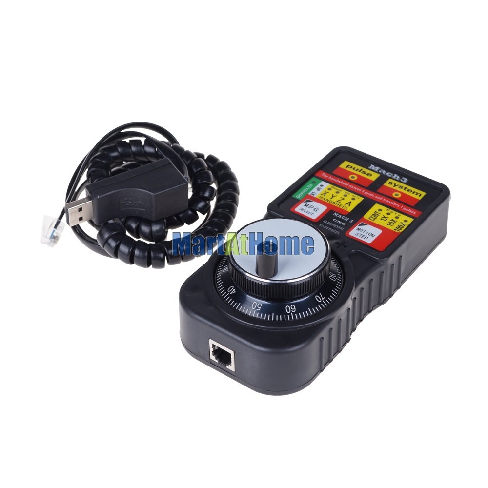CNC 4-Axis MACH3 USB ModS ModbuS Controller Manual Pulse Generator with Electronic Handwheel