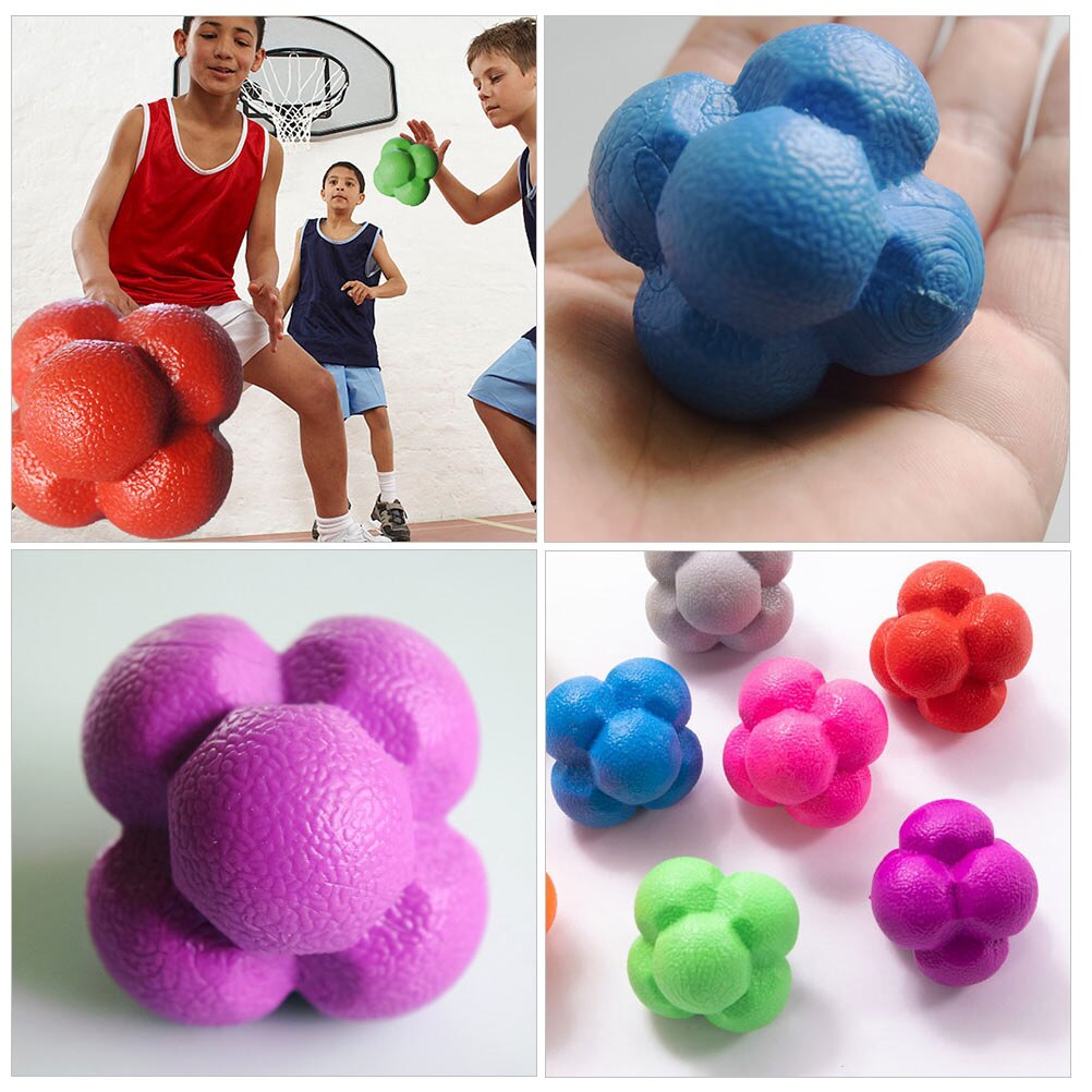 3pcs Hexagonal Reaction Ball Fitness Agile Balls Durable Fitness Ball for Home