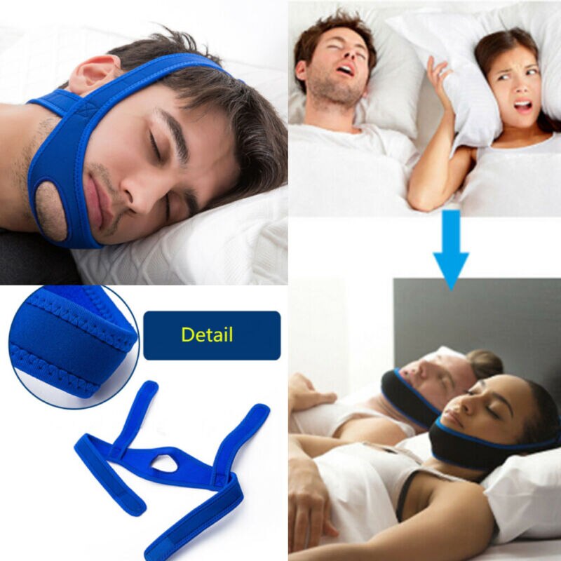 Stop Snoring Chin Strap Anti Snore Belt Apnea Jaw Support Solution Sleep Best