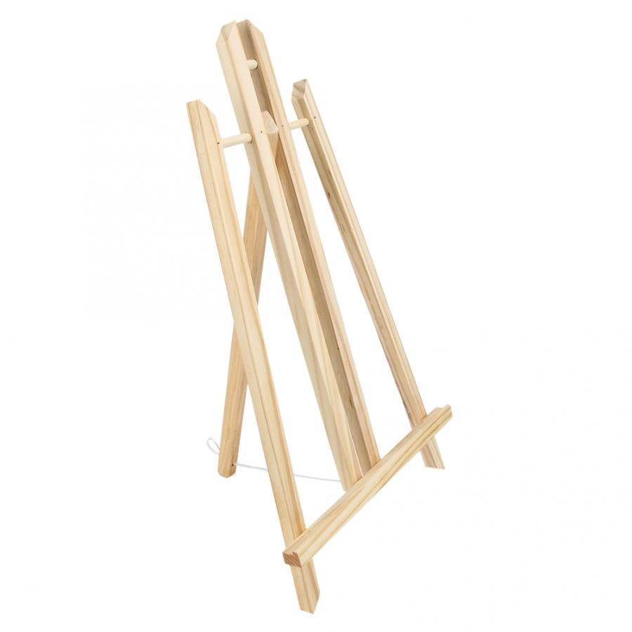 Beech Wood Easel Tablet Table Easel General Purpose Foldable Triangular Painting Drawing Holder stand for painting: 46.5cm