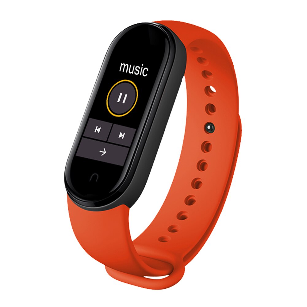 Smart Bracelet Watch Fitness Tracker Heart Rate Smart Watch Heart Rate Blood Pressure Monitor Bracelets: Red