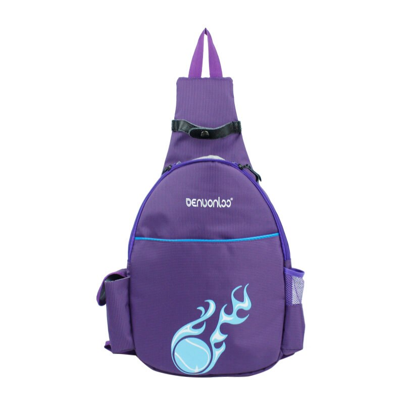 Mochila de bádminton para raqueta, bolsa de nailon impermeable para deportes al aire libre, accesorios para acampar, ciclismo, escalada, 2 uds.: Purple