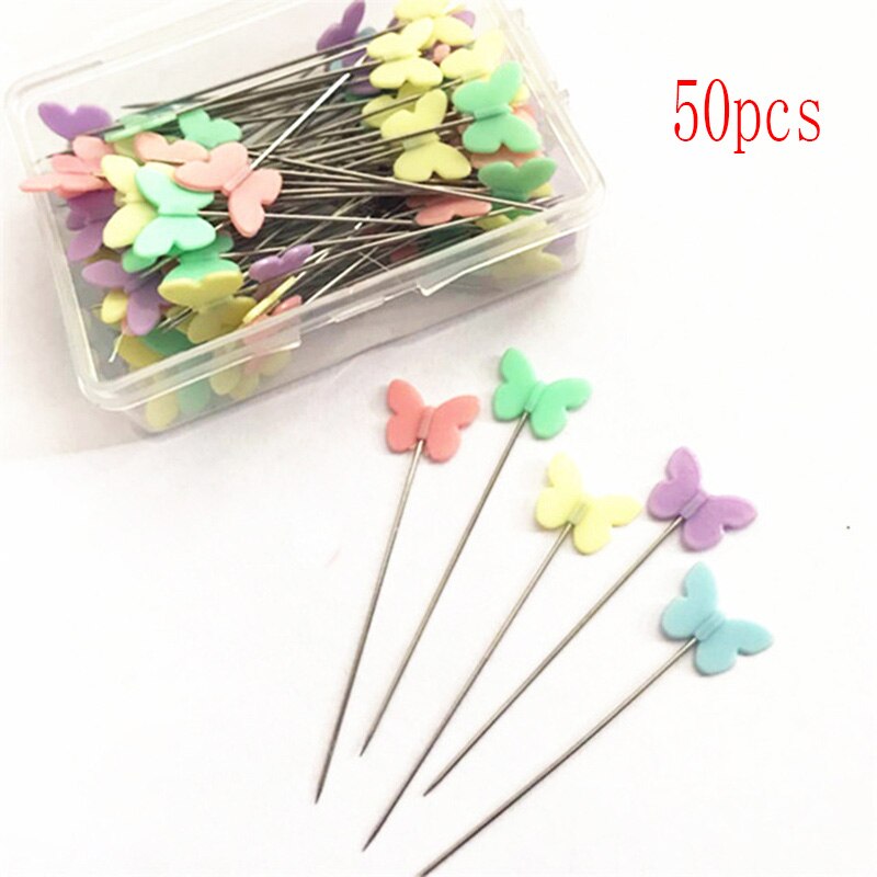 Borduren Patchwork Pins Dressmaking Pins Accessoires Gereedschap Naaien Naald Diy Naaien Accessoires Rvs: butterfly-50