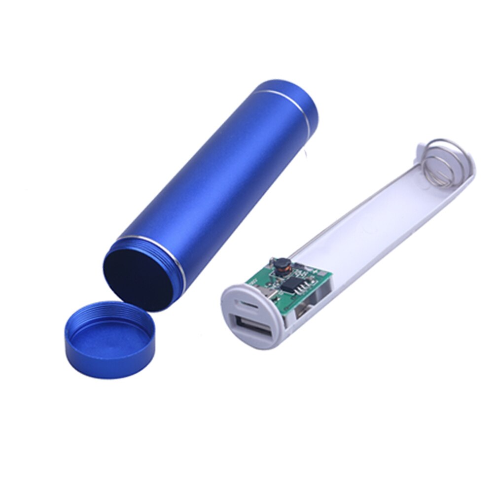 5v 1a metall powerbank batteri oppbevaringsveske usb suite 18650 batteri eksternt gjør-det-selv-sett boks til smarttelefon