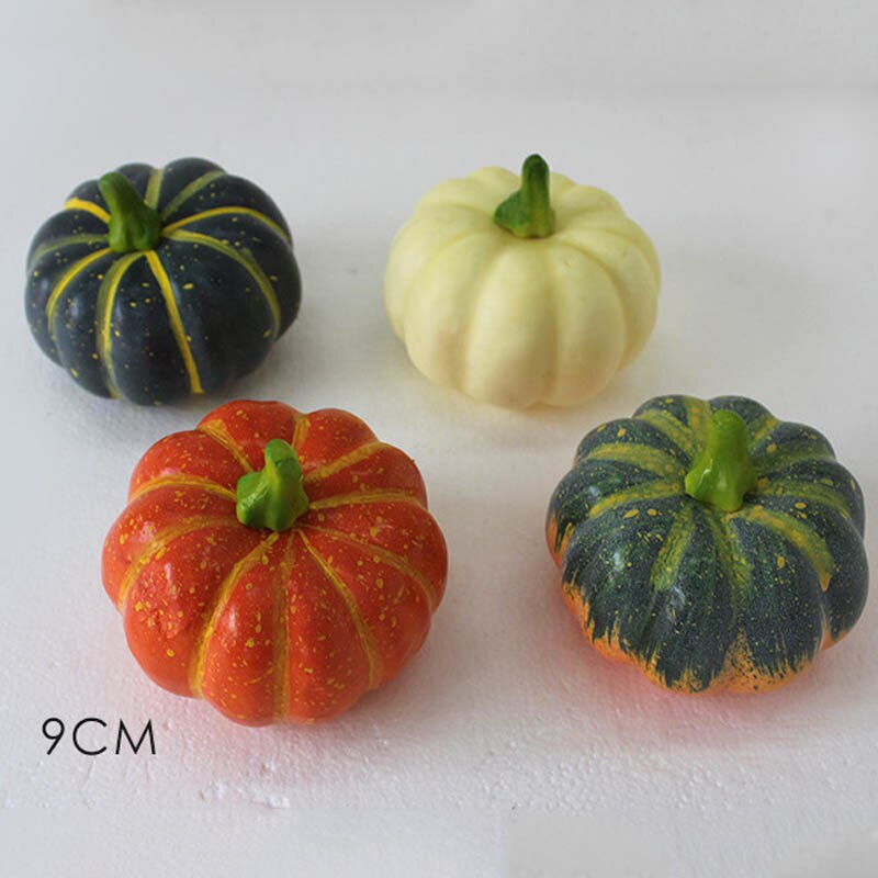 Fausse citrouille décorative d'halloween | Mousse de citrouille réaliste, de Table, de jardin, photographie d'accessoires alimentaires, décors artificiels pour jardins d'enfants