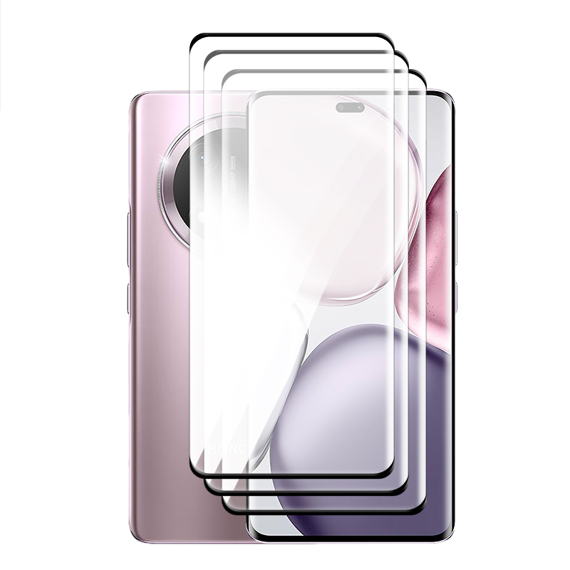 Für Honor Magie 7 Lite 5G Glas Honor Magie 5 6 7 Lite Gehärtetes Glas 3D Volle Abdeckung Gebogene Bildschirm Schutz für Magie 7 Lite Film: Grau / Paket1