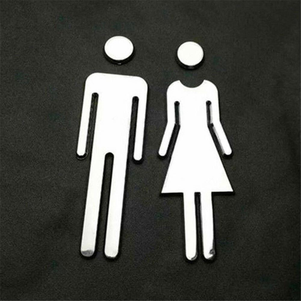 Miesten ja naisten wc/vessa/kylpyhuone/wc/wc -ovikyltti liima -ilmaisin plaketti wc kylpyhuoneen wc -tarra mayitr