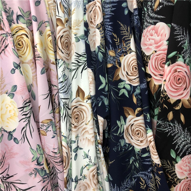 Kjole stof chiffon stretchy jakkesæt stof sommer materiale