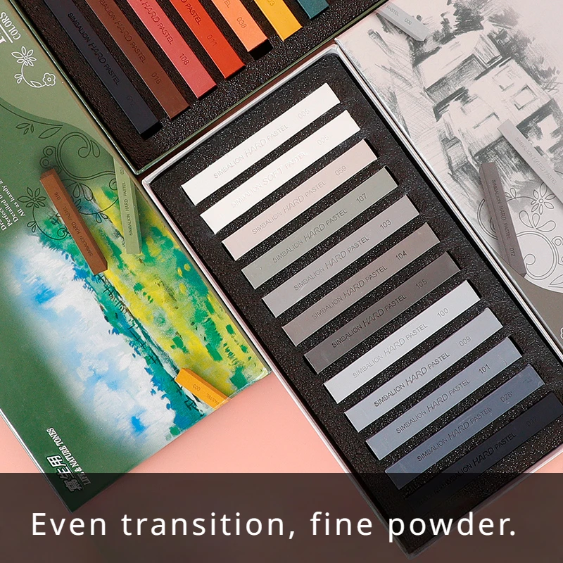 Juego de tiza para bocetos, palo de tiza colorido, Material ecológico, juego de dibujo , suministros escolares, crayones para niños, 12 colores