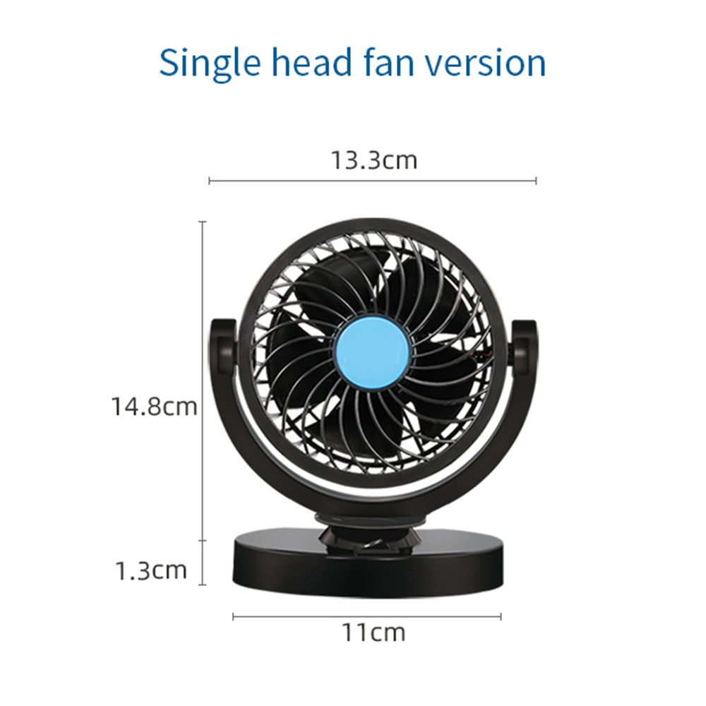 12V/24V Mini Electric Car Fan Low Noise Summer Car Air Conditioner 360 Degree Rotating Cooling Fan car Cooler ventilador 12v