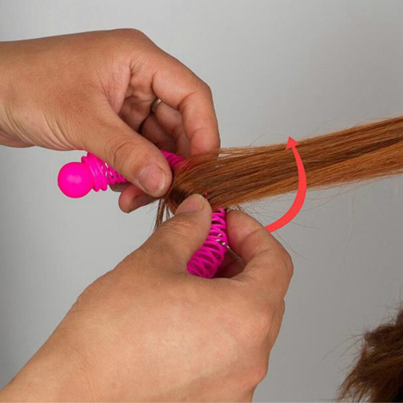 6 uds/8 Uds Magic Hair Bendy rizador espiral rizos rodillo Donuts Curl Herramienta de Peinado accesorios para el cabello