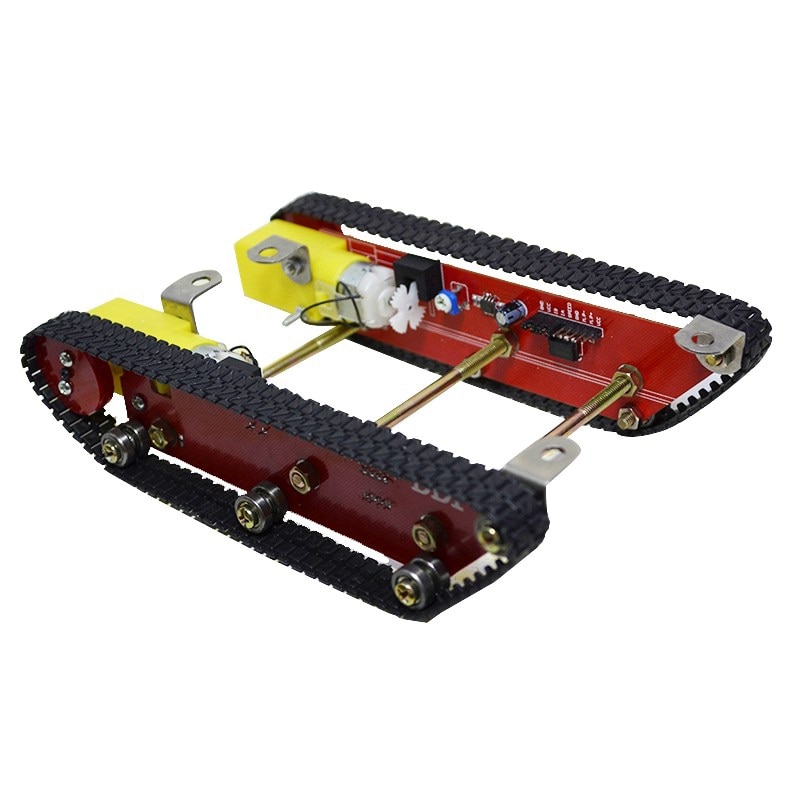 Smart Robot Tank Car Chasis Kits Caterpillar Crawler Chassis Track Integrated Motor Dd1-1 for Ard