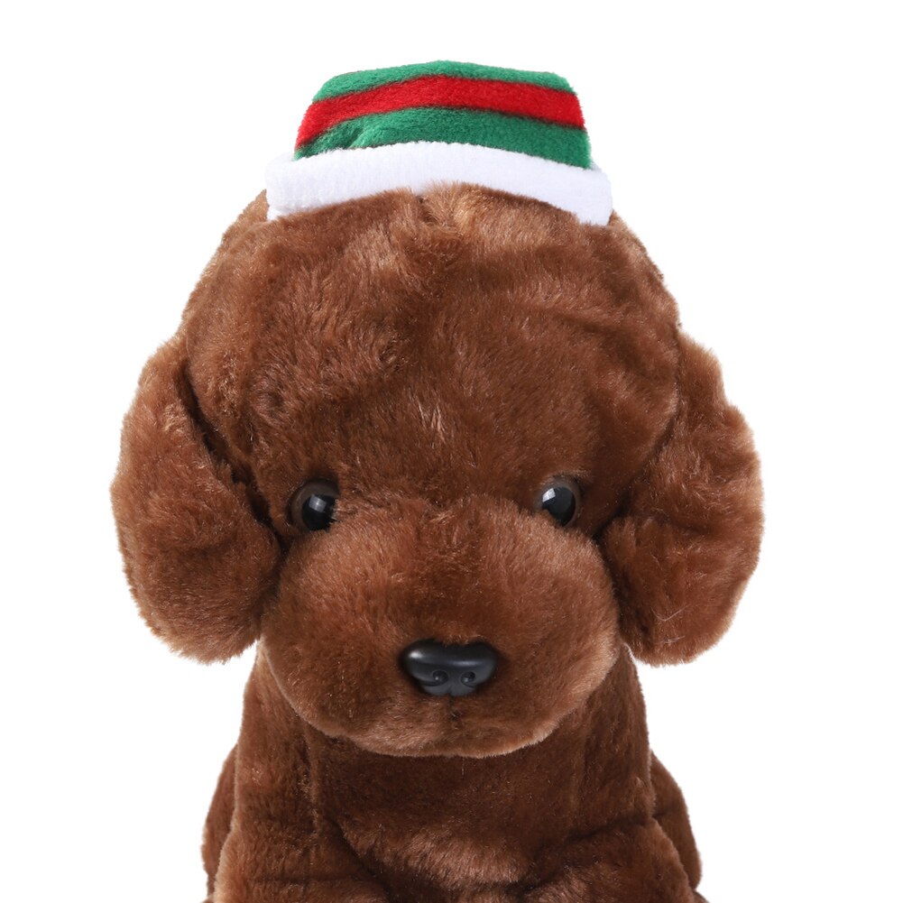 Nieuw huisdier kerstmuts kerst kat hond winter warme pluche muts kerstfeest decoratie hoed grappig schattig